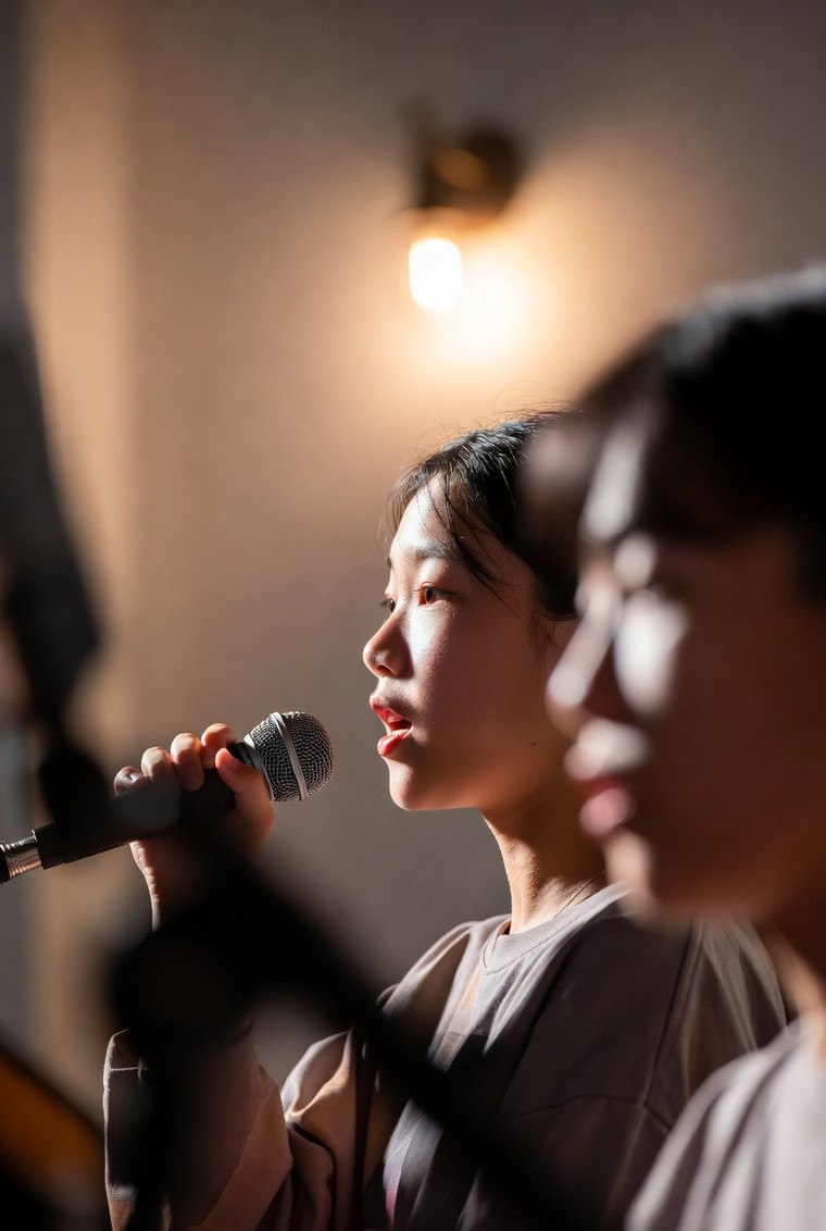 동탄 와이엠뮤직 보컬 레슨 — 마이크 클로즈업